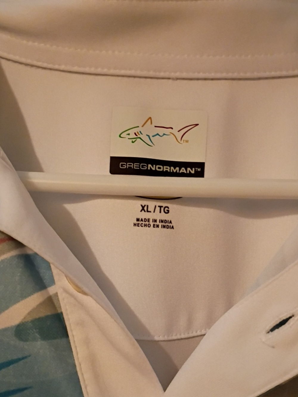 Greg Norman Collection White Men’s Polo Shirt
